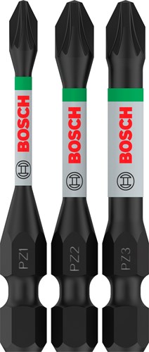 Imp bosch accesorios pro pz act bits | pz1 | pz2 | pz3 | 55 mm | 3 piezas - 2608521u57