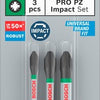Imp bosch accesorios pro pz act bits | pz1 | pz2 | pz3 | 55 mm | 3 piezas - 2608521u57
