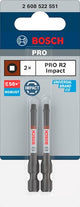 Bosch accessoires bosch pro robertson slagbit r2 55 mm 2-delig - 2608522551