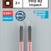 Bosch accessoires pro robertson slagschroefbit | r2 | 55 mm | 2-delig - 2608522551