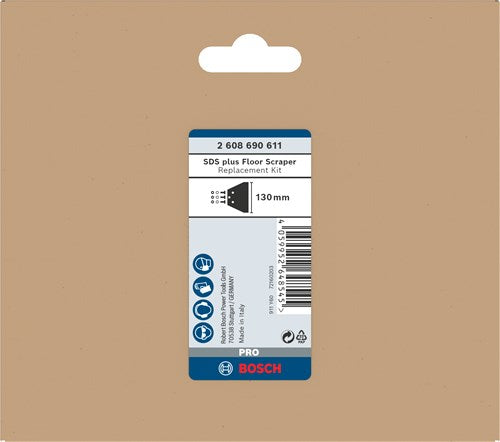 Bosch Accessories Pro SDS Plus Set di ricambio per raschietto per pavimenti | 130mm-2608690611