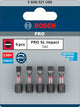 Imp bosch accessori pro sl act bit | sl4.5 | sl5.5 (x2) | sl5.5 | sl6.5 | 25 mm | 5 pezzi - 2608521u60