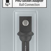 Bosch accessoires pro socket adapter met kogelaansluiting | 1 2 | 50 mm - 2608522564
