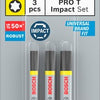 Bosch accessoires pro t impact bits | t25 | t30 | t40 | 55 mm | 3 stuks - 2608521u55