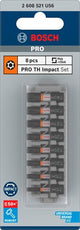 Imp bosch accessori pro th act bit | t10h | t15h | t20h | t25h (x2) | t27h | t30h | t40h | 25 mm | 8 pezzi - 2608521u56