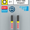 Bosch accessoires pro torx slagschroefbit | t25 | 55 mm | 2 stuks - 2608522531