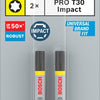 Accesorios Bosch pro punta de destornillador de impacto torx | t30 | 55 mm | 2 piezas - 2608522532