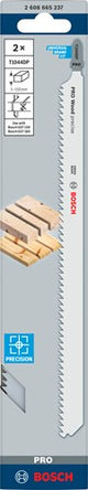 Bosch accessoires pro wood precise t1044dp decoupeerzaagblad | 250 mm | 2-delig - 2608665237