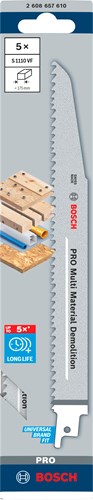 Hoja de sierra alternativa Bosch s1110vf (5uds)