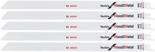 Bosch accessoires reciprozaagblad s 1222 vf flexible for wood and metal 5st - 2608656022