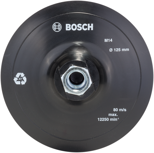 Bosch accessoires bosch schuurschijf - rubber - klithechtsysteem - 125 mm