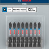Bosch accessoires impact power bit 50mm, 8xph2