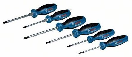 Set cacciaviti accessori Bosch | 6 pezzi | sl ph pz tx-1600a02cv3