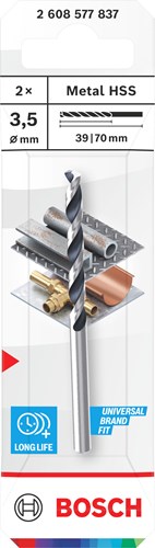 Accessori Bosch trapano elicoidale hss pointteq | 3,5 mm | 2 pezzi - 2608577837