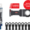 Accessori Bosch starlock aiz 32 apib bim, legno+metallo, curvo-tec 32 x 50 - confezione 10 pezzi + expert aiz 32 apilt - 2608902398