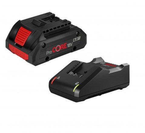 Bosch blauw bosch accessoires starterset | 1 x procore accu | 18v | 4.0ah | gal18v-40 lader - 1600a01u7u