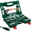 Bosch accessoires v-line tin-boren en bitset met ratelschroevendraaier en magnetisch uitschuifbare pen 91-delige - 2607017195