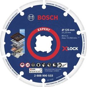 Disco de corte X-Lock de la rueda de metal de Diamond Diamond de Bosch,