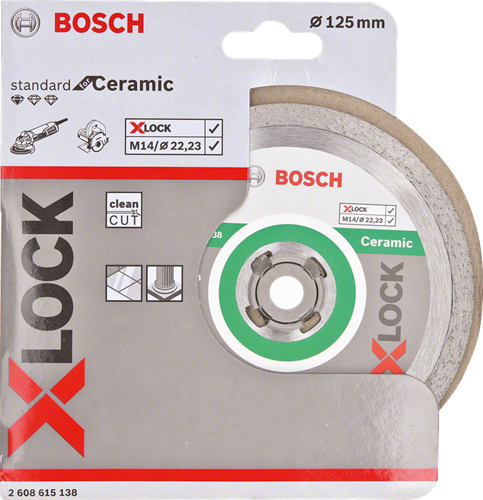 Bosch accessoires bosch x-lock diamantdoorslijpschijf standaard voor keramiek 125 x...