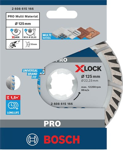 Accessori Bosch x-lock disco diamantato standard per universale 125 x 22,23 x 2,0 x 10 mm - 1 pezzo(i) - 2608615166