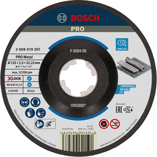 Bosch Cutting Disc X-Lock Expert para metal de 125 mm GE