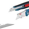 Bosch blauw bosch – set van 2 snijmessen – utility cutters – snap-off – vouwmes