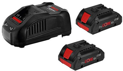 Bosch blue 18v starter set with 2 batteries procore18v 4.0ah + charger gal 1880 cv - 1600a016gf