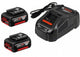 Starter set Bosch 18v blu con 2 batterie gba 18v 5.0ah + caricabatteria gal 1880 cv - 1600a00b8j