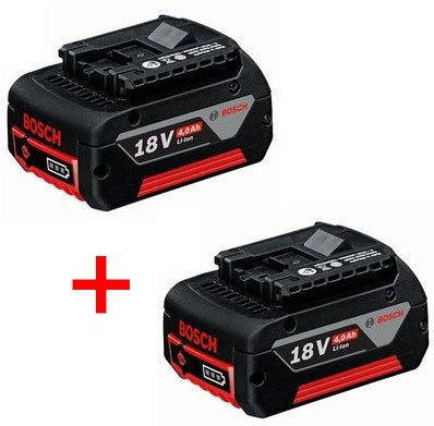 Batteria Bosch blu 18 V agli ioni di litio 4.0 Ah | confezione doppia - 1600z00042