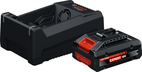 Bosch blauw exba18v-40 + gal 12v 18v-80 | accu starterset 18v (1x 4.0ah accu + lader) - 1600a0373m