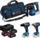 Bosch blue battery toolkit 3 toolkit 18v gsr 18v-65 + gdx 18v-285 + gbh 18v-22 | 3x gba 18v 5.0ah + charger gal 12v-18v-80 - 0615a50093