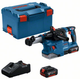 Trapano a percussione a batteria Bosch blu gbh 18v-22 + aspirazione polvere gde 18v-12 | 2 batterie da 4,0 Ah | in l-boxx - 0611924003