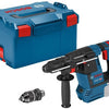 Bosch azul gbh 18v-26 f | taladro percutor inalámbrico 18v sds-plus en l-boxx con portabrocas y mango intercambiables | sin pilas ni cargador - 061191000j
