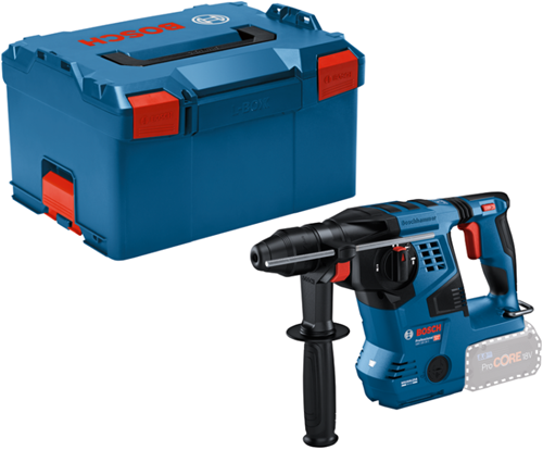 Bosch azul gbh 18v-28c | taladro percutor inalámbrico | con sds plus | en l-boxx 238 - 0611920001