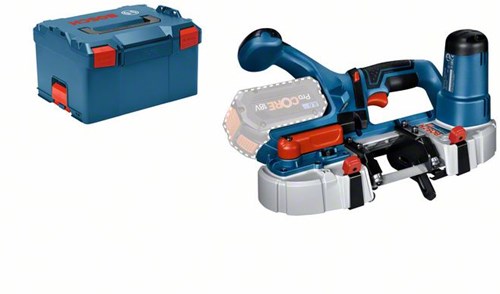 Bosch blauw gcb 18v-63 accubandzaag solo | zonder accu's en lader in l-boxx - 06012a0401