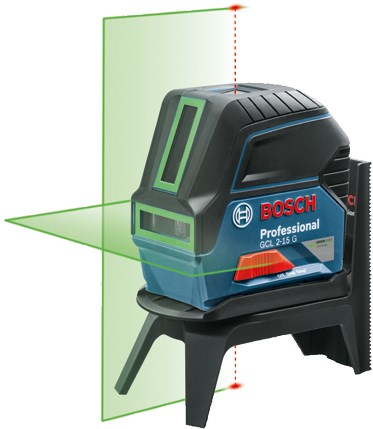 Laser professionale Bosch blu gcl 2-15 g con laser verde - 0601066j00