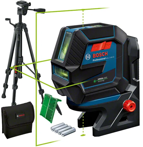 Laser combinato professionale Bosch blu gcl 2-50 g | incl. treppiede da costruzione bt 150 - 0601066m01