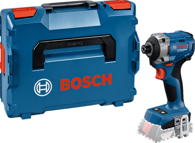 Avvitatore a percussione a batteria Bosch blu GDR 18V-215 | escluse batterie e caricabatterie in l-boxx - 06019n2000