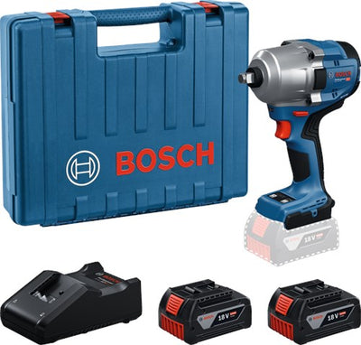 Avvitatore a percussione a batteria Bosch Blue GDS 18V-780 | 2x GBA 18v 5.0 ah e caricabatterie gal 18v-40 - 06019p4021