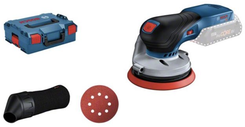 Bosch azul gex 18v-125 profesional | lijadora excéntrica inalámbrica | 18v | cuerpo | sin cargadores de baterias | en l-boxx - 0601372200
