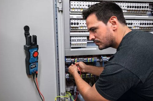 Bosch blauw gfm 1000-15 professional vorkstroomtang + mh1 magneethouder - 0601077401