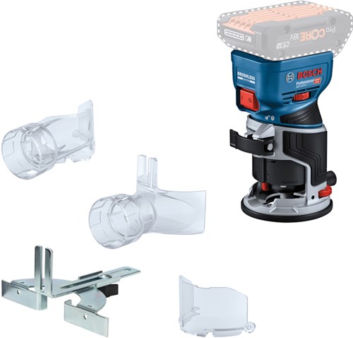 Fresa de cantos inalámbrica bosch azul gkf 18v-8 | 18v | sin batería ni cargador | en caja - 06016c2000