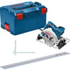 Sierra circular profesional bosch blue gks 55+ gce + fsn 1400 | conjunto | 1350w | 1 carril guía | Hoja de sierra de 165 mm - 0615990m91