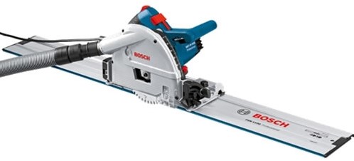 Bosch blauw gkt 55 gce invalzaag | + 1.6m geleiderail | in l-boxx - 0601675002