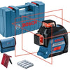 Bosch blauw lijnlaser gll 3-80 4 x aa batterijen + richtplaat + etui