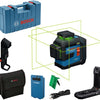 Bosch blauw bosch professional gll 80-33 g - lijnlaser - (1 x accu ba 3.7v 3.0ah xl li-ion, laserrichtbord, houder lb10, usb-a naar usb-c kabel, tas)