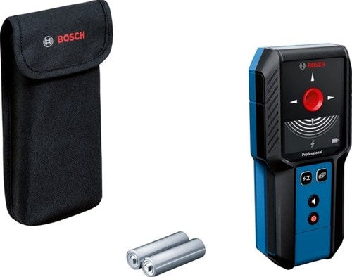 Bosch blauw bosch professional gms 120-27 - detector - (2x batterij 1,5v lr6 (aa), opbergetui)