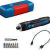 Bosch blauw bosch professional go (gen 3) - schroefmachine - geïntegreerde accu 3.6v 2.0 ah - usb c-oplaadkabel - 8-delige bit set - bithouder - koffer