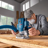 Bosch blauw gof 20-12 bovenfrees | incl. sleutel, parallelgeleider, 2x spantang, 2x stofadapter, rolgeleider - 0601627221