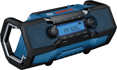 Bosch gpb azul 18v-3c profesional | radio de construcción 18v | fm y bluetooth | sin cargador de batería - 06014a3200